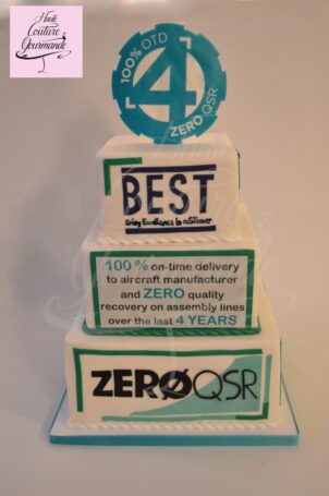 Gâteau décoré sur-mesure cake design alsace Strasbourg haute couture gourmande safran corporate société Gâteau décoré sur-mesure cake design alsace Strasbourg haute couture gourmande safran corporate société